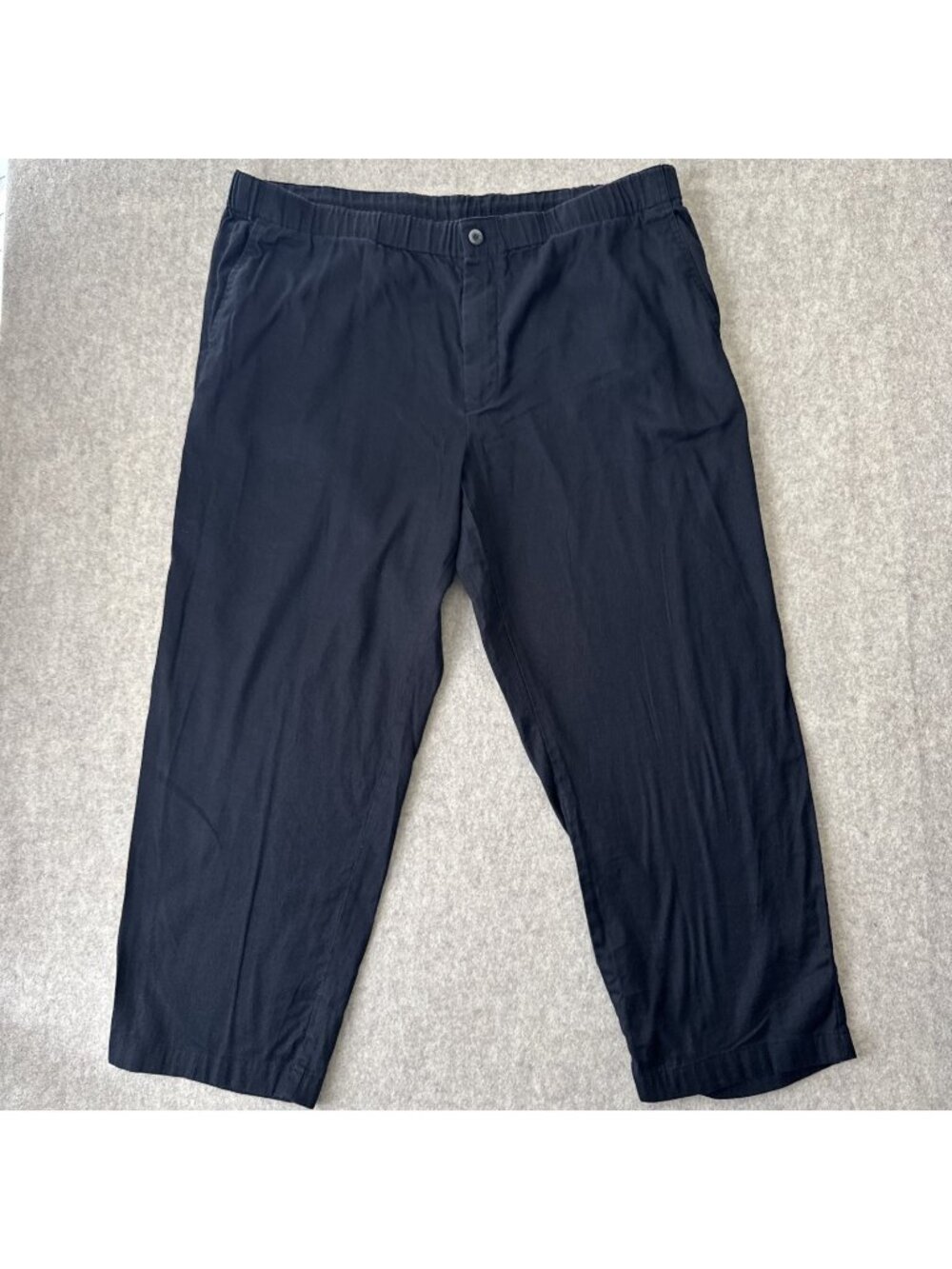 Tommy Bahama Beach Coast Linen Pants Mens 2XLB Black Relaxed‎ Fit Drawstring